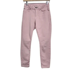L.L.Bean Womens 2 Petites Pink Beanflex Skinny Leg Coolmax Jeans